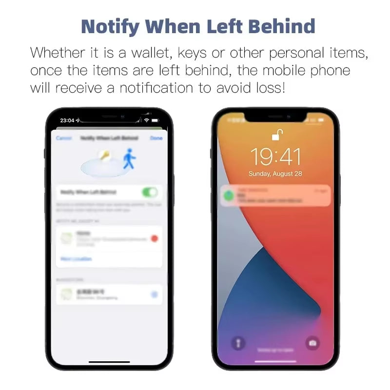 Smart Mini GPS Tracker for Kids, Pets & Cars - Apple Find My Compatible, Bluetooth Anti-Lost Device with Alarm Reminder