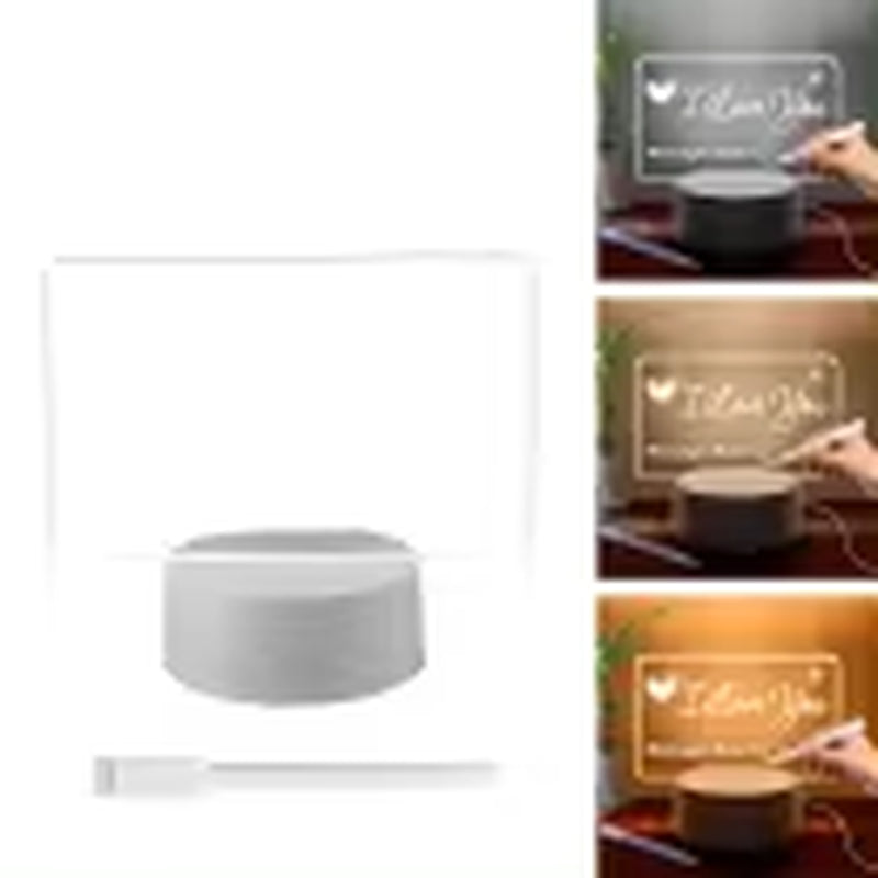 LED Night Light Message Board with Pen – USB Powered Decorative Night Lamp – Perfect Gift for Kids and Girlfriends