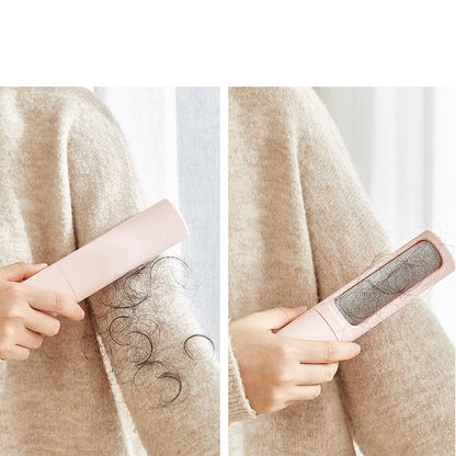 2-in-1 Reusable Pet Hair Remover – Self-Cleaning Lint Brush for Dog & Cat Fur, Dust & Hair Removal – Portable & Effective