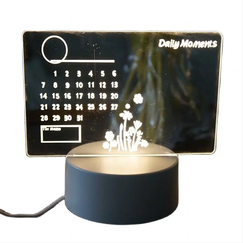 Creative LED Message Board Night Light – USB Rewritable Note Lamp with Warm Soft Glow – Perfect for Kids, Girlfriends & Room Décor