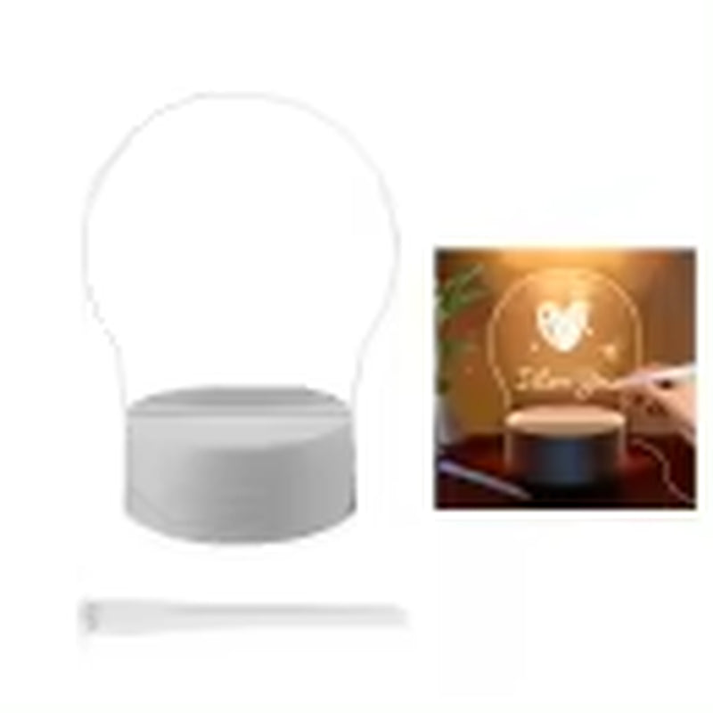 LED Night Light Message Board with Pen – USB Powered Decorative Night Lamp – Perfect Gift for Kids and Girlfriends