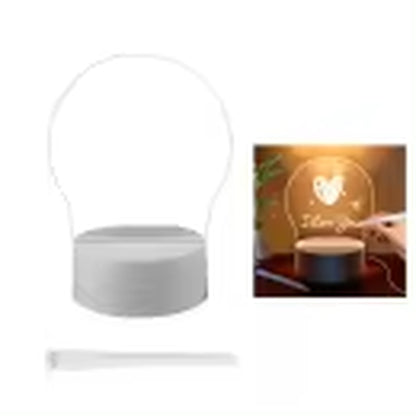 LED Night Light Message Board with Pen – USB Powered Decorative Night Lamp – Perfect Gift for Kids and Girlfriends