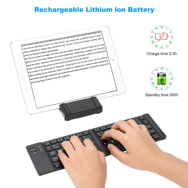 Mini Foldable Bluetooth Keyboard – Compact & Portable Wireless Design